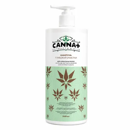 Шампунь глубокой очистки CANNA+ Deep Cleansing Shampoo 1000 мл